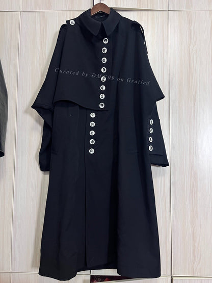 Yohji Yamamoto 19AW White Button Military Coat
