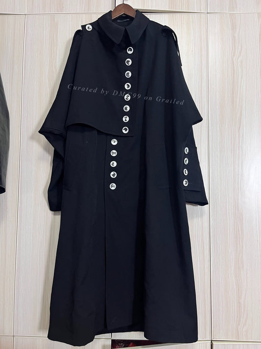 Yohji Yamamoto 19AW White Button Military Coat