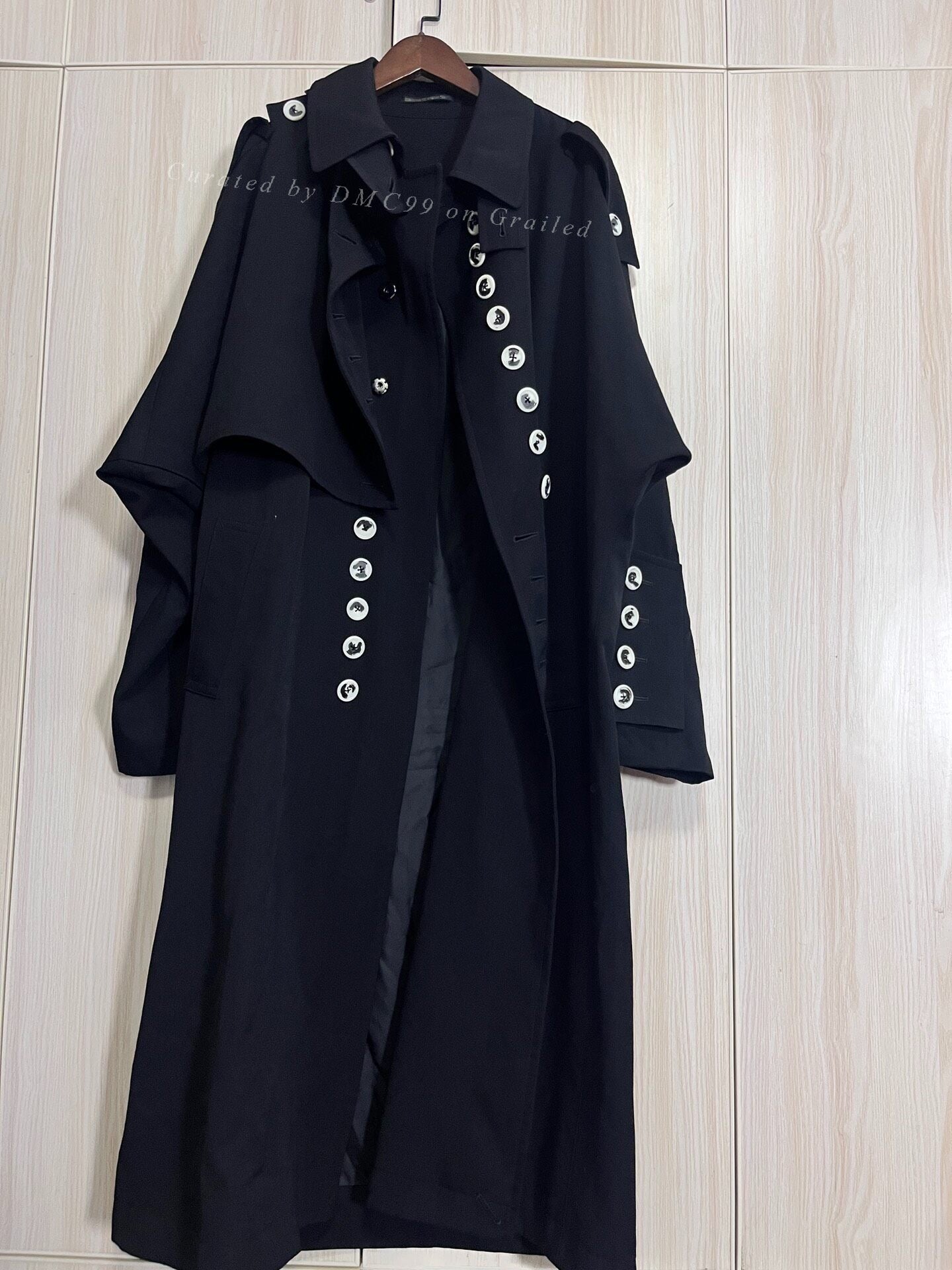 Yohji Yamamoto 19AW White Button Military Coat