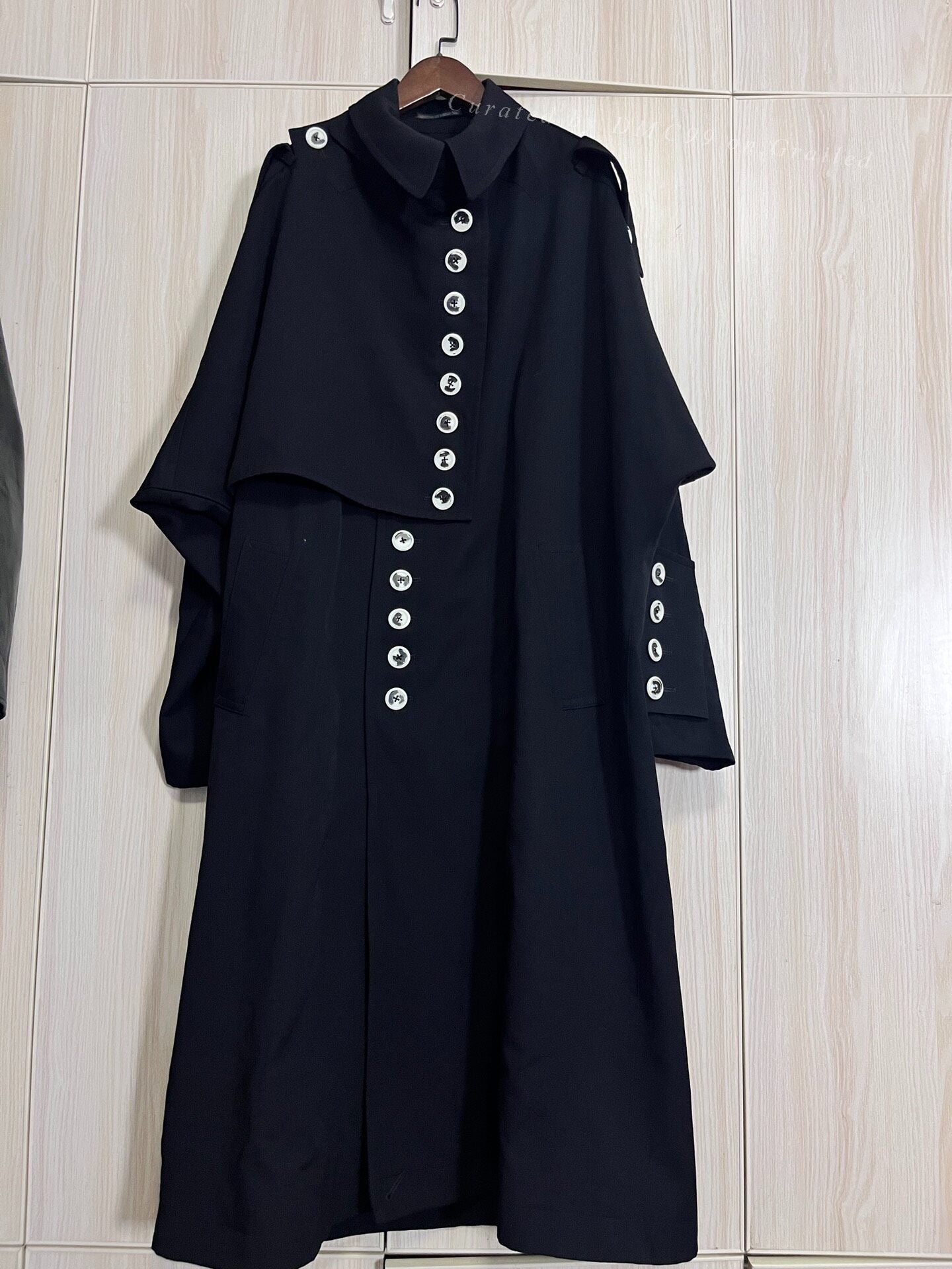 Yohji Yamamoto 19AW White Button Military Coat