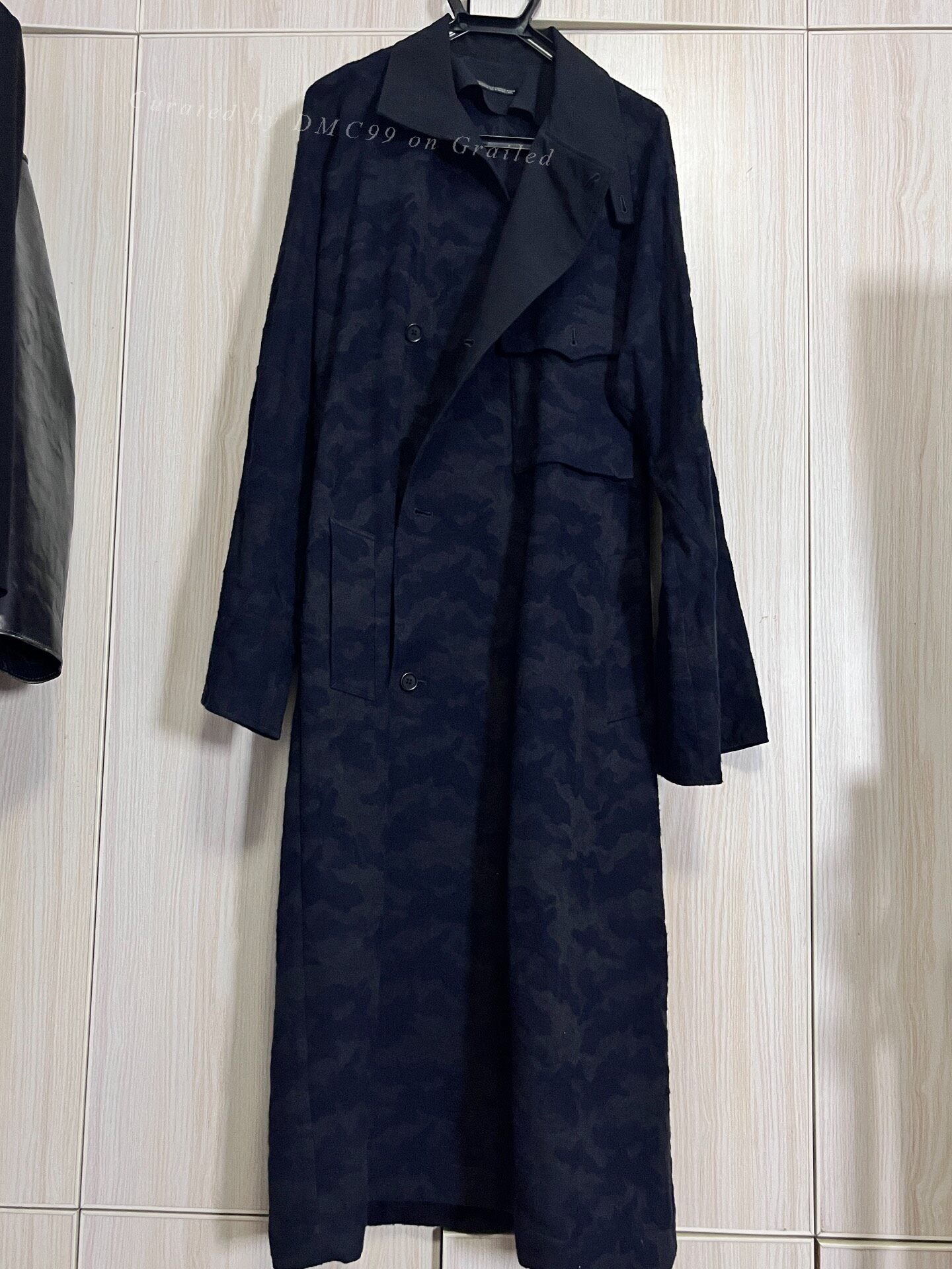Yohji Yamamoto 17AW Camouflage Jacquard Coat