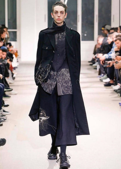 Yohji Yamamoto 19AW Sheep Pattern Coat