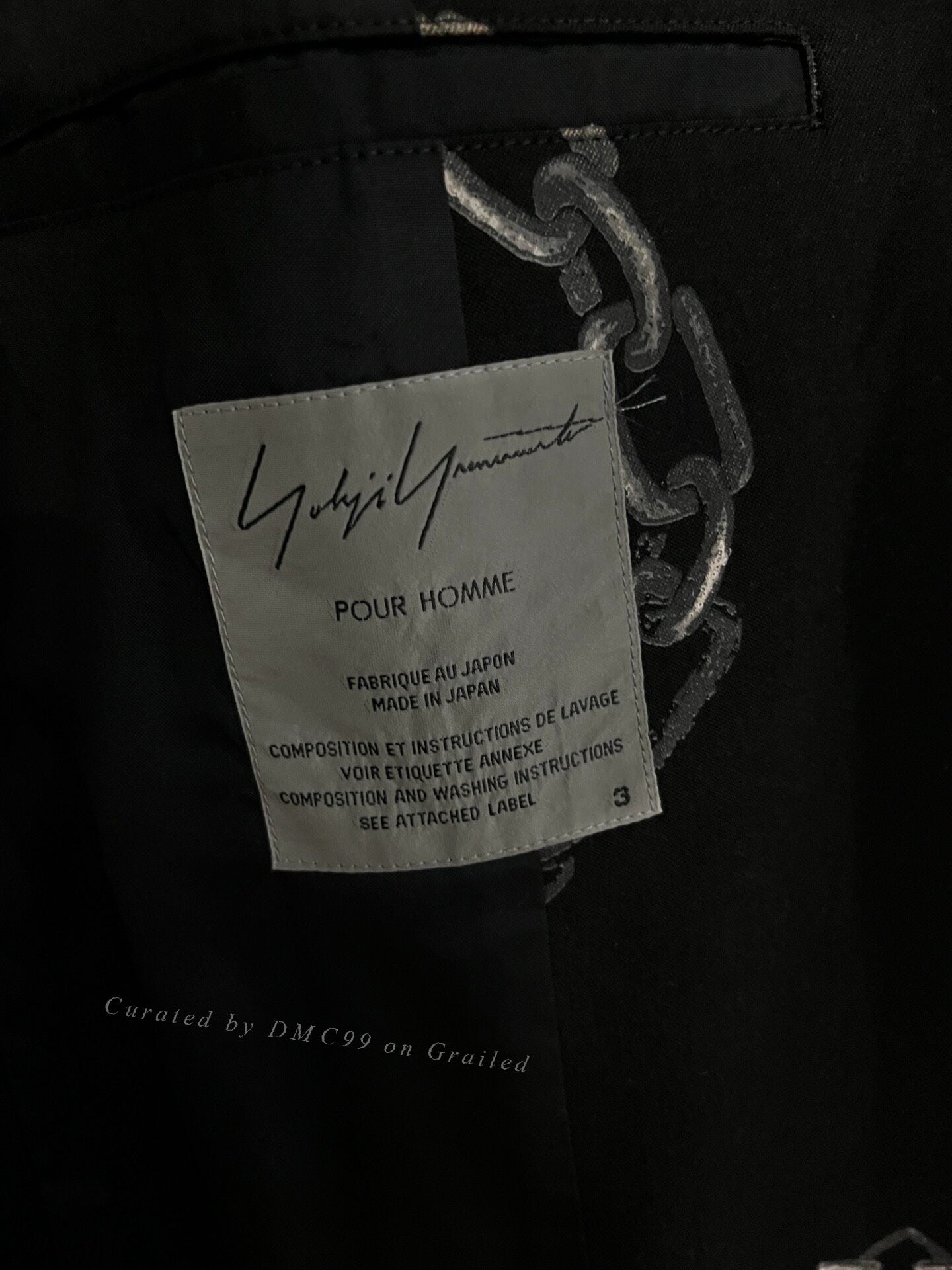 Yohji Yamamoto 2014AW Chain Suit