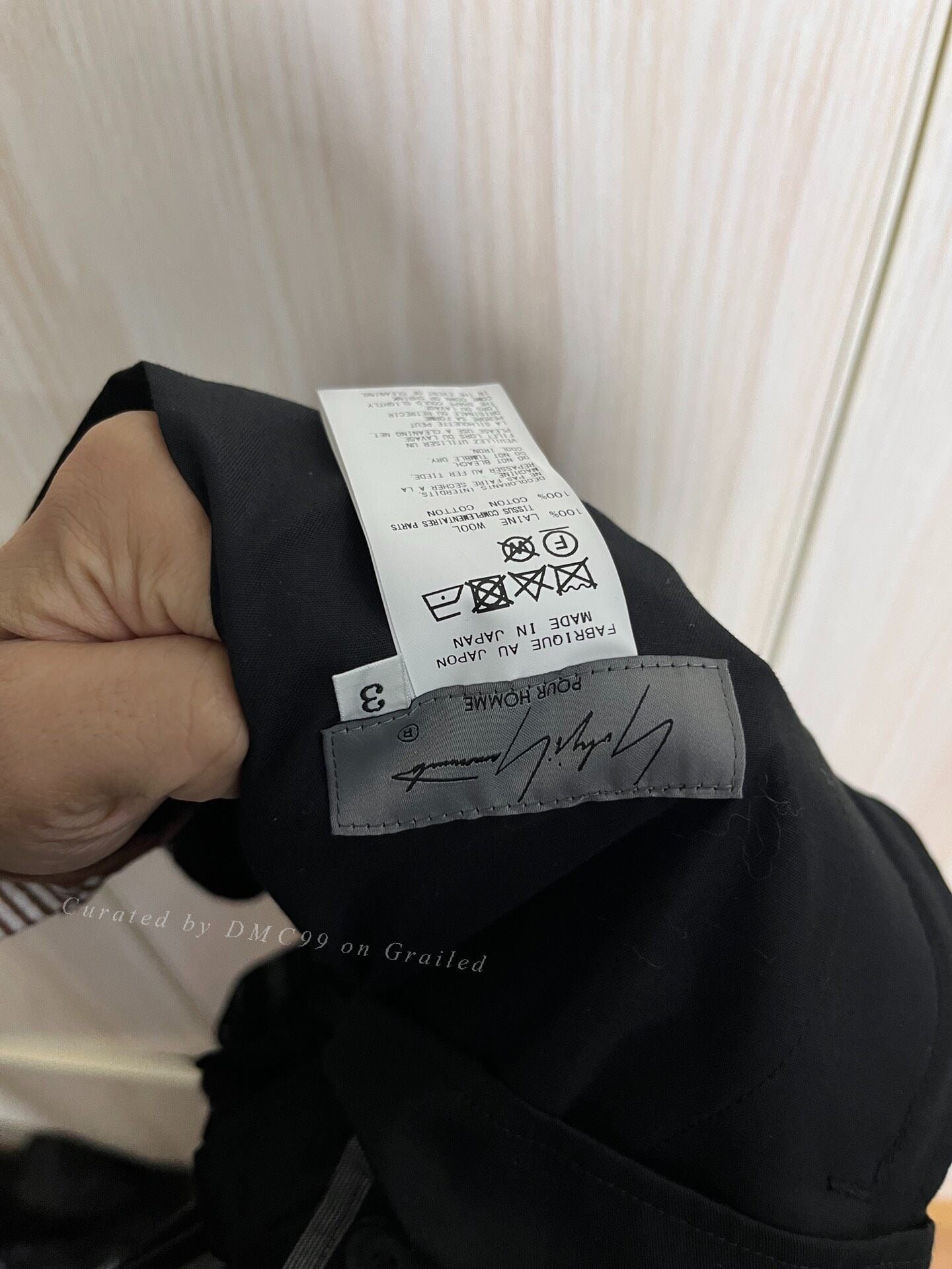 Yohji Yamamoto 21SS Structured Button Pants