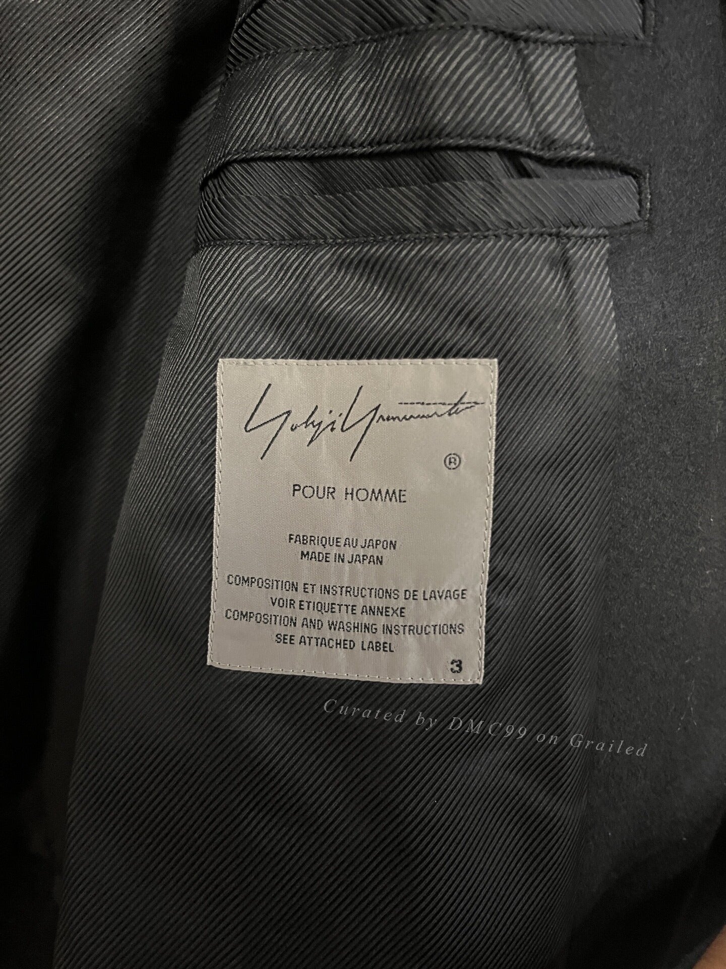 Yohji Yamamoto 19AW Gold Button Jacket