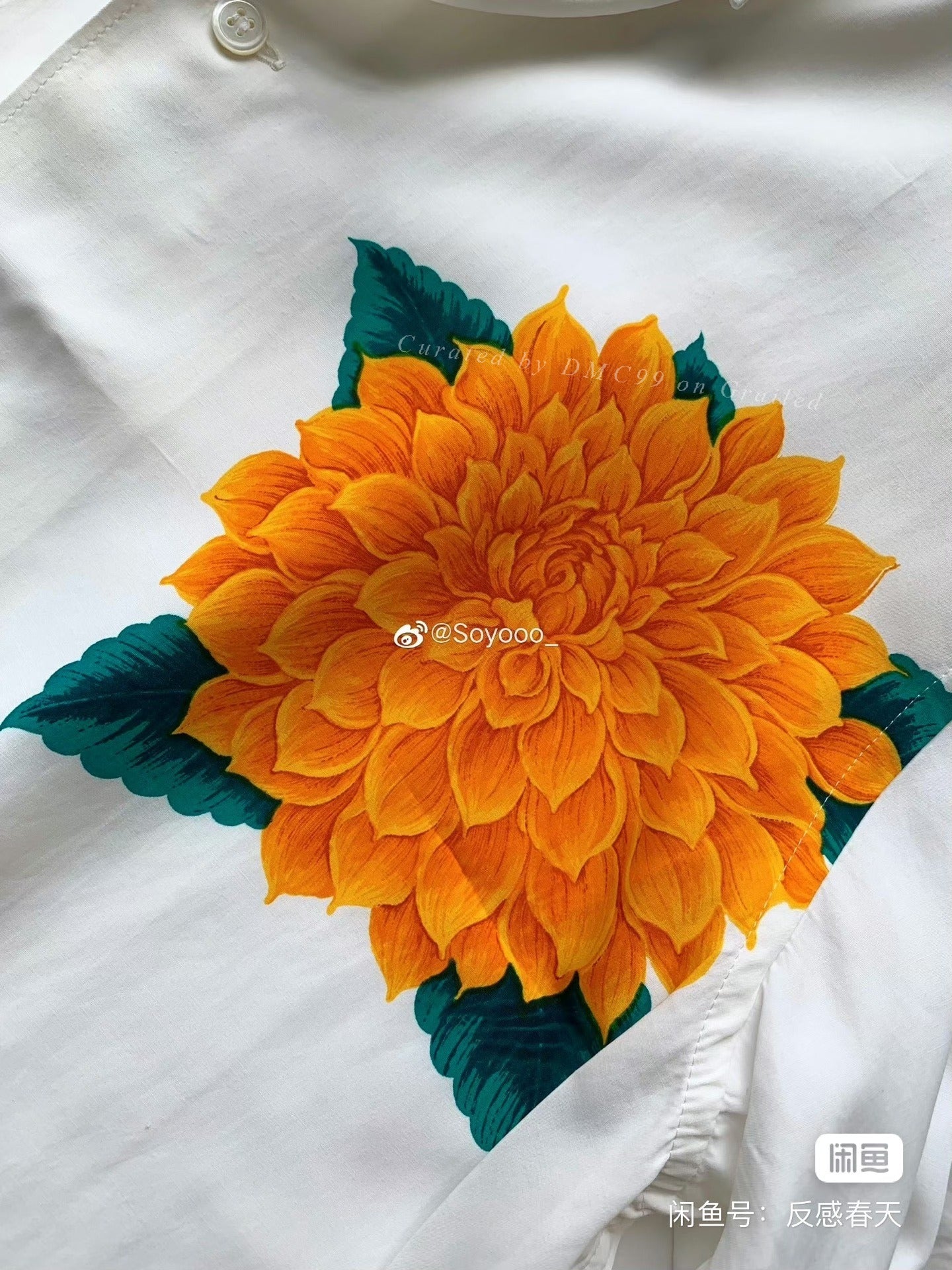 Yohji Yamamoto 1987SS Yellow Flower Shirt