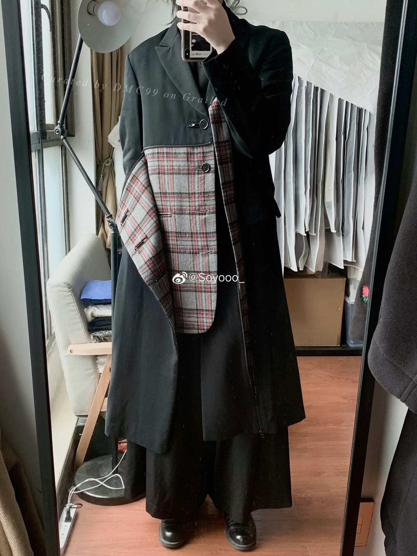 Yohji Yamamoto 08AW Plaid Coat