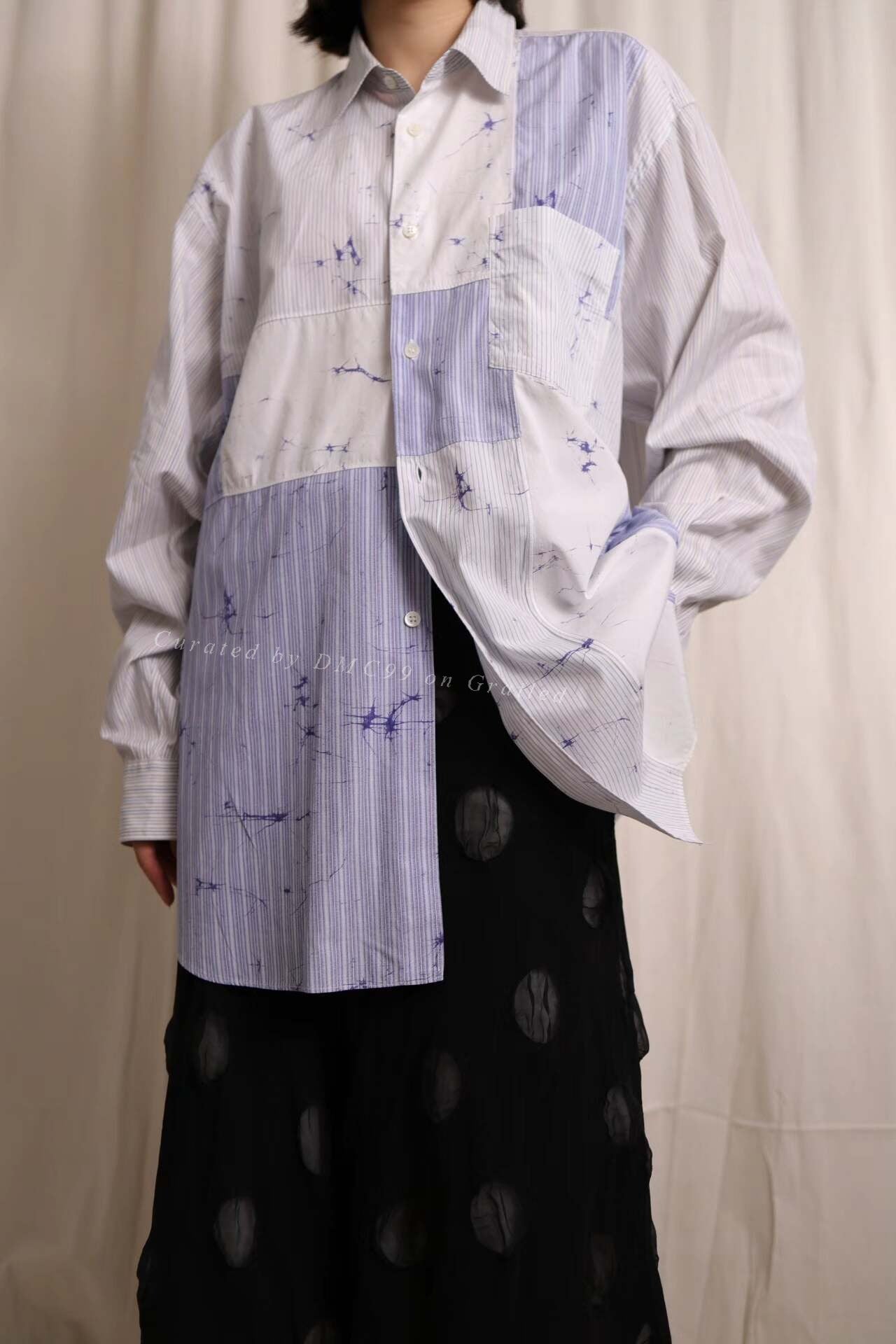 Comme des Garcons Stripe Ice Crack Shirt
