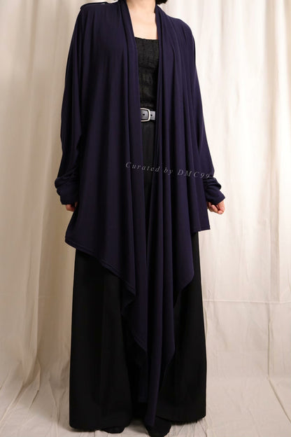 B Yohji Yamamoto Drape Collar Cardigan