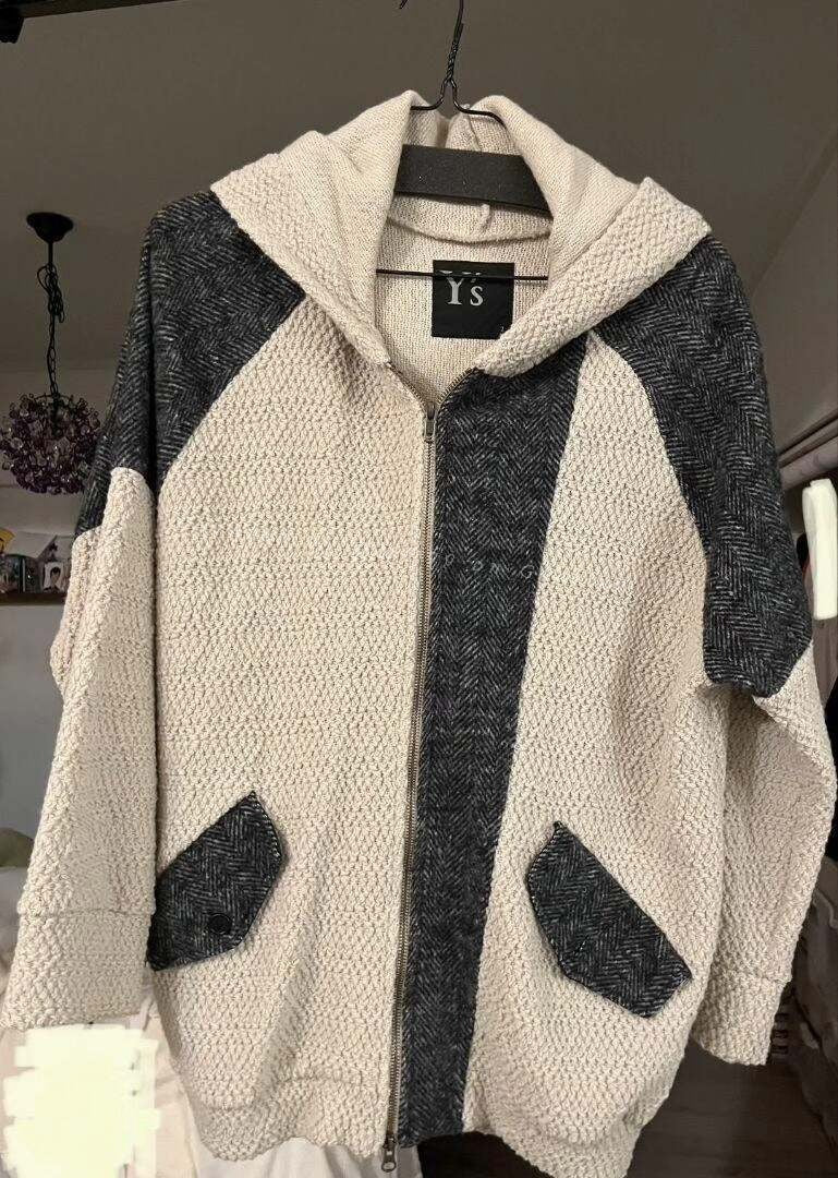 Yohji Yamamoto Spliced Sweater Coat