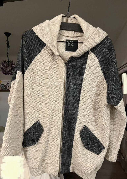 Yohji Yamamoto Spliced Sweater Coat
