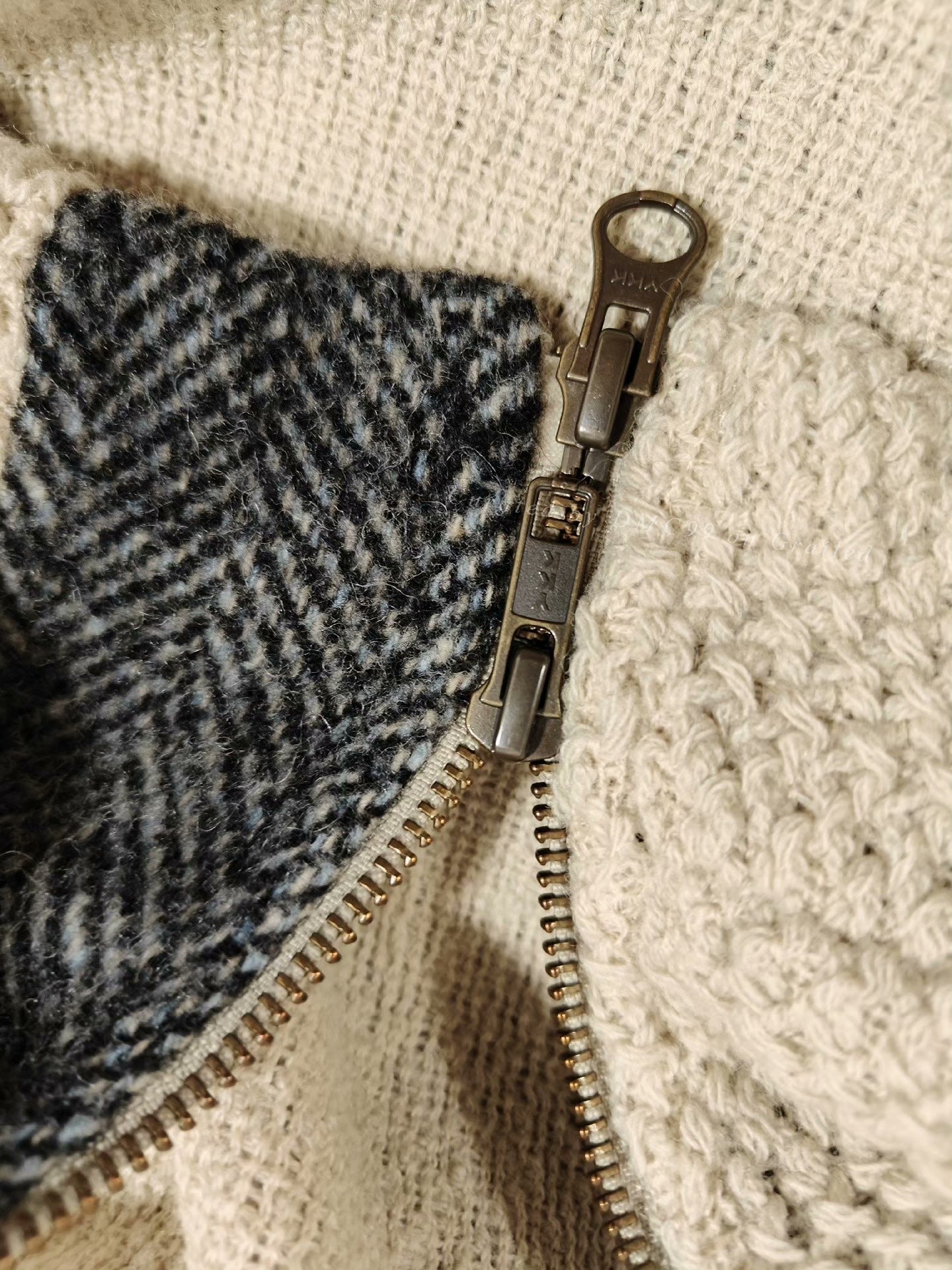 Yohji Yamamoto Spliced Sweater Coat