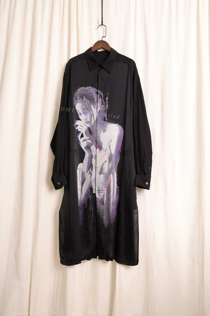 Yohji Yamamoto 2024 AW Silk Long Shirt