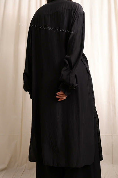 Yohji Yamamoto 2024 AW Silk Long Shirt