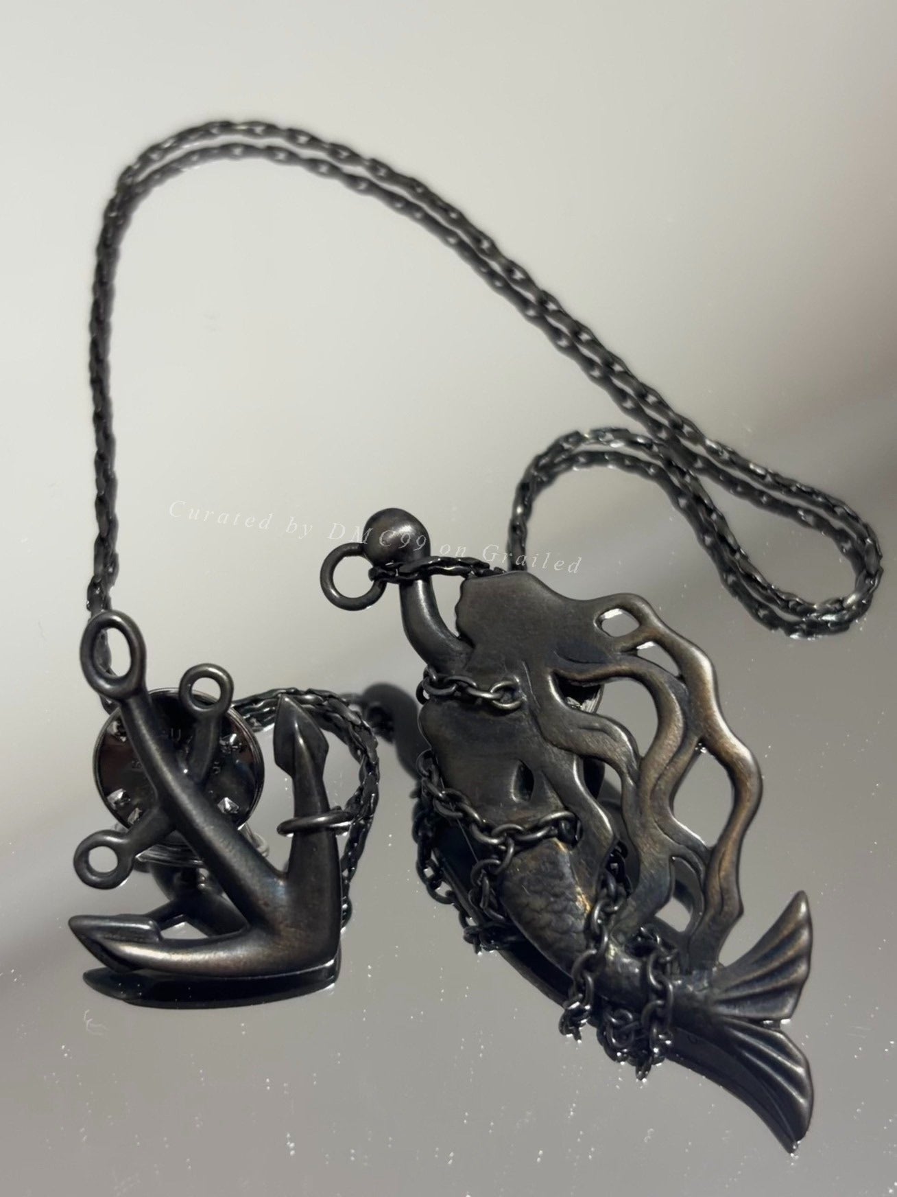 Yohji Yamamoto 2006AW Silver Mermaid Anchor Brooch