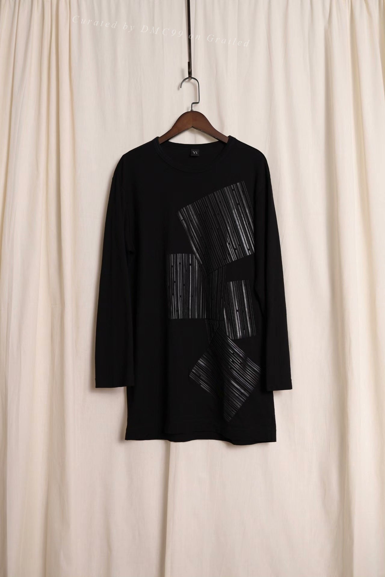 Y's by Yohji Yamamoto Barcode Print Top