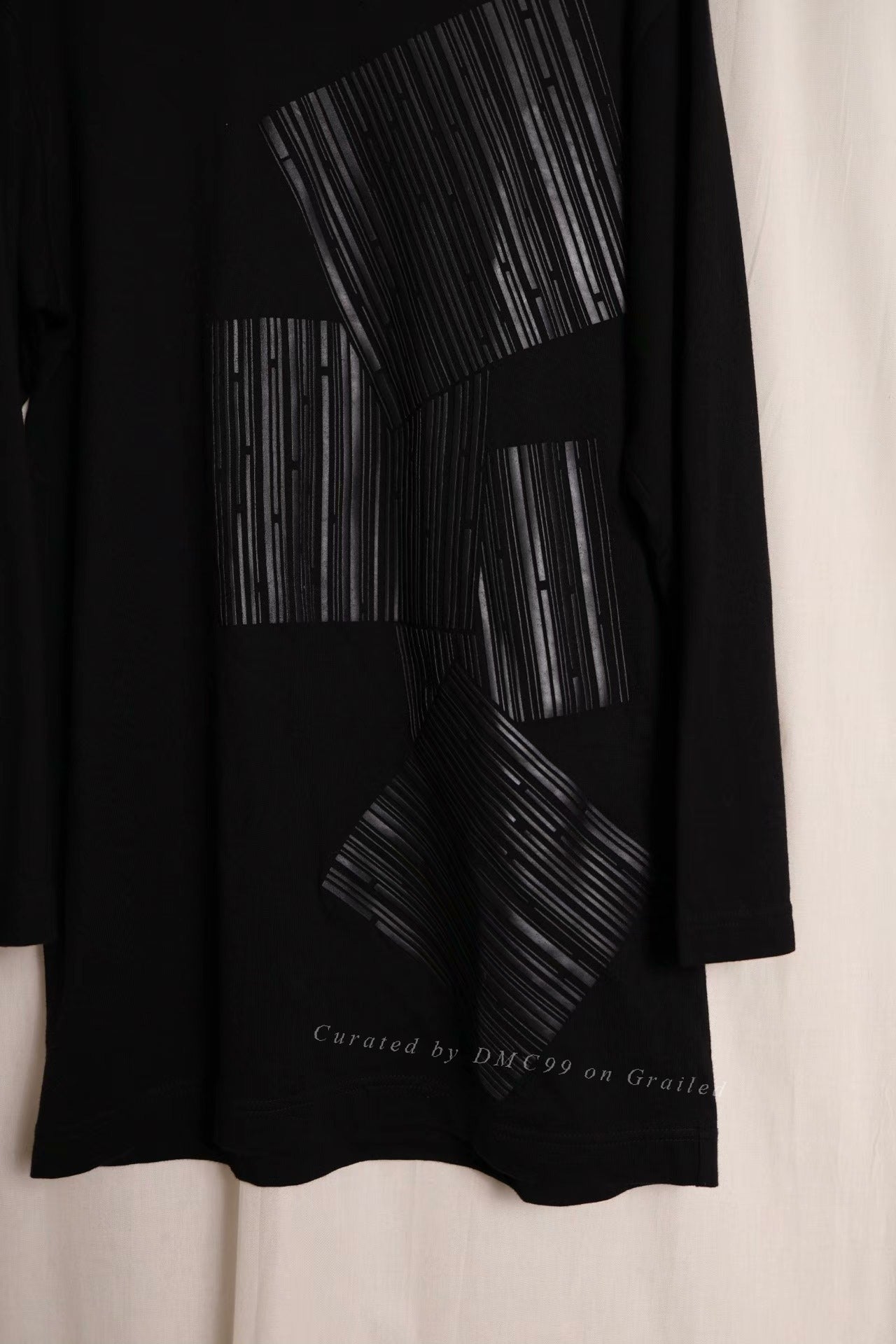 Y's by Yohji Yamamoto Barcode Print Top