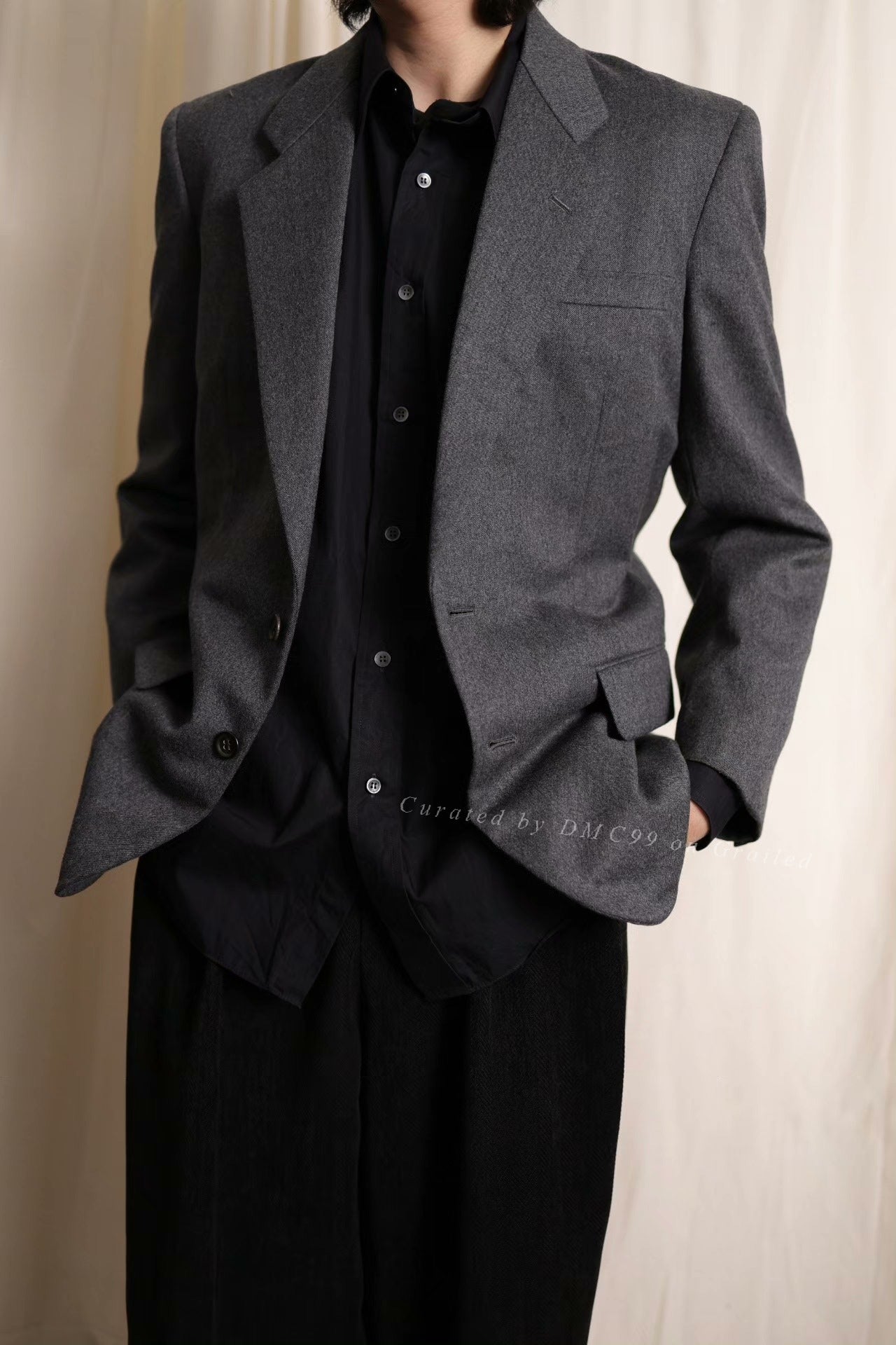 Comme des Garcons Homme 1980s Waist-Cinch Blazer