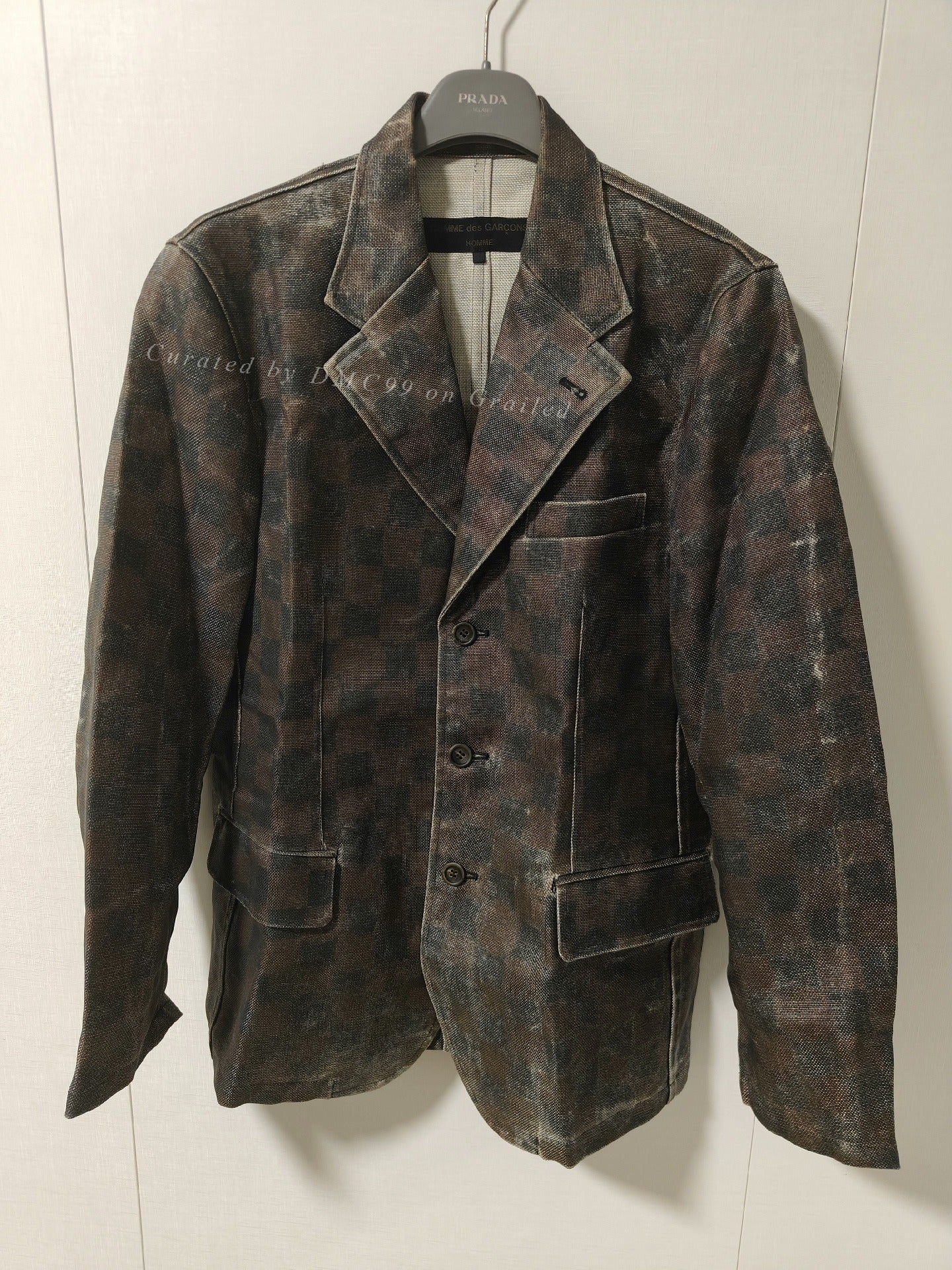 Comme des Garçons 02AW Checkered Suit Jacket