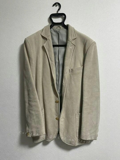 Yohji Yamamoto Leather Suit Jacket