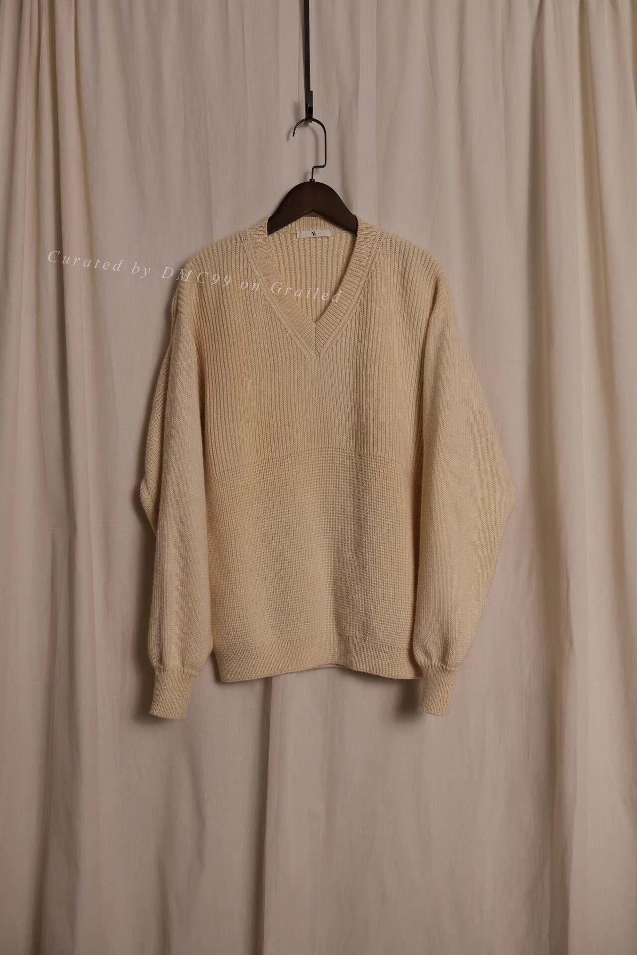 Y's by Yohji Yamamoto 1980s V-neck Sweater