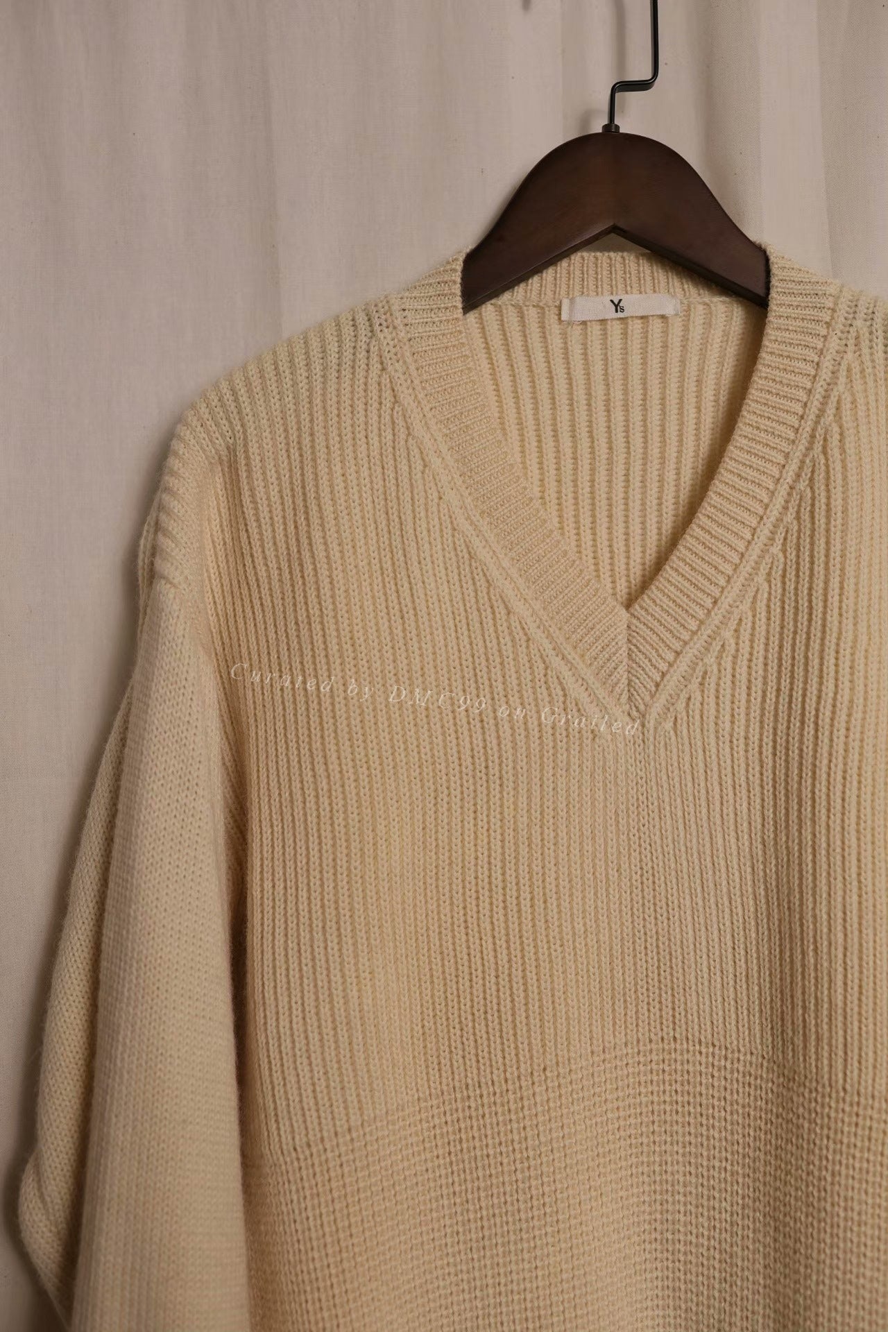 Y's by Yohji Yamamoto 1980s V-neck Sweater