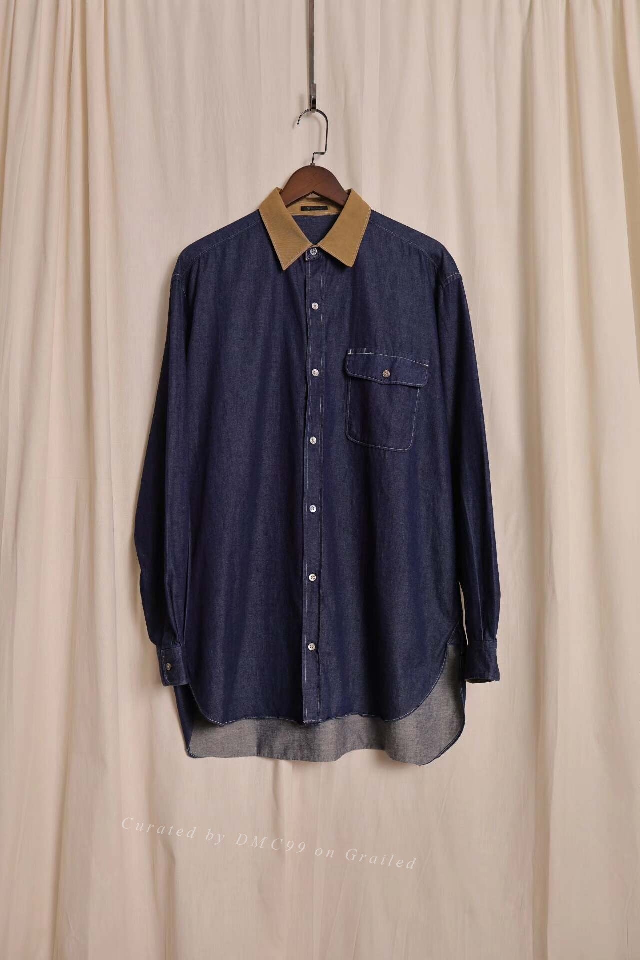 Y's for Men Denim Collar Shirt