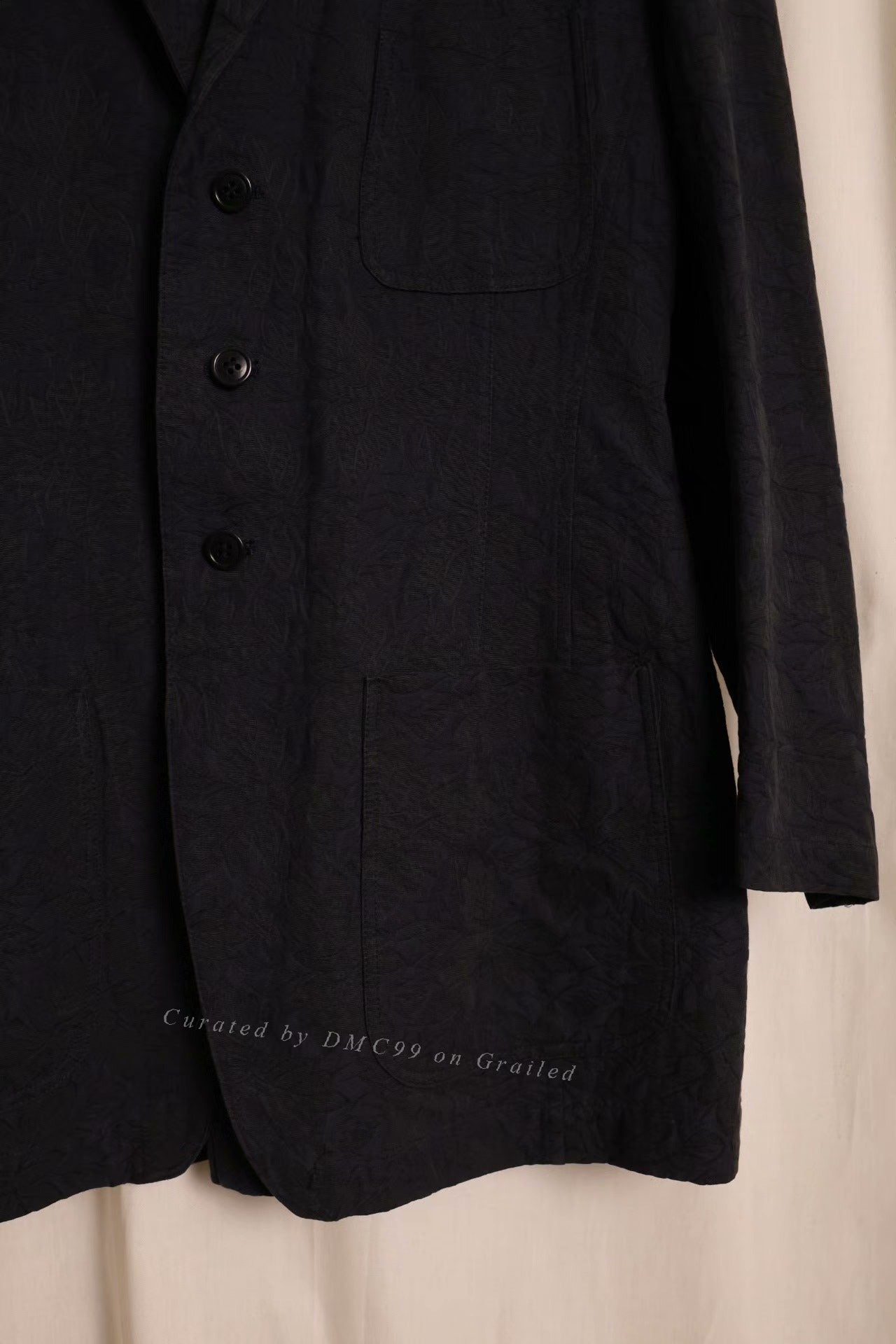 Moldyfig by Yohji Yamamoto Jacquard Belted Jacket