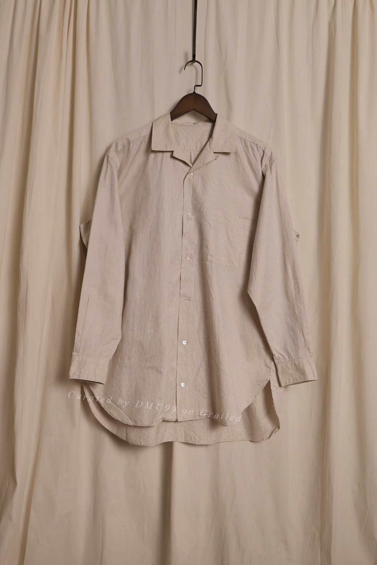 Y's for Men Yohji Checkered Oversized Shirt