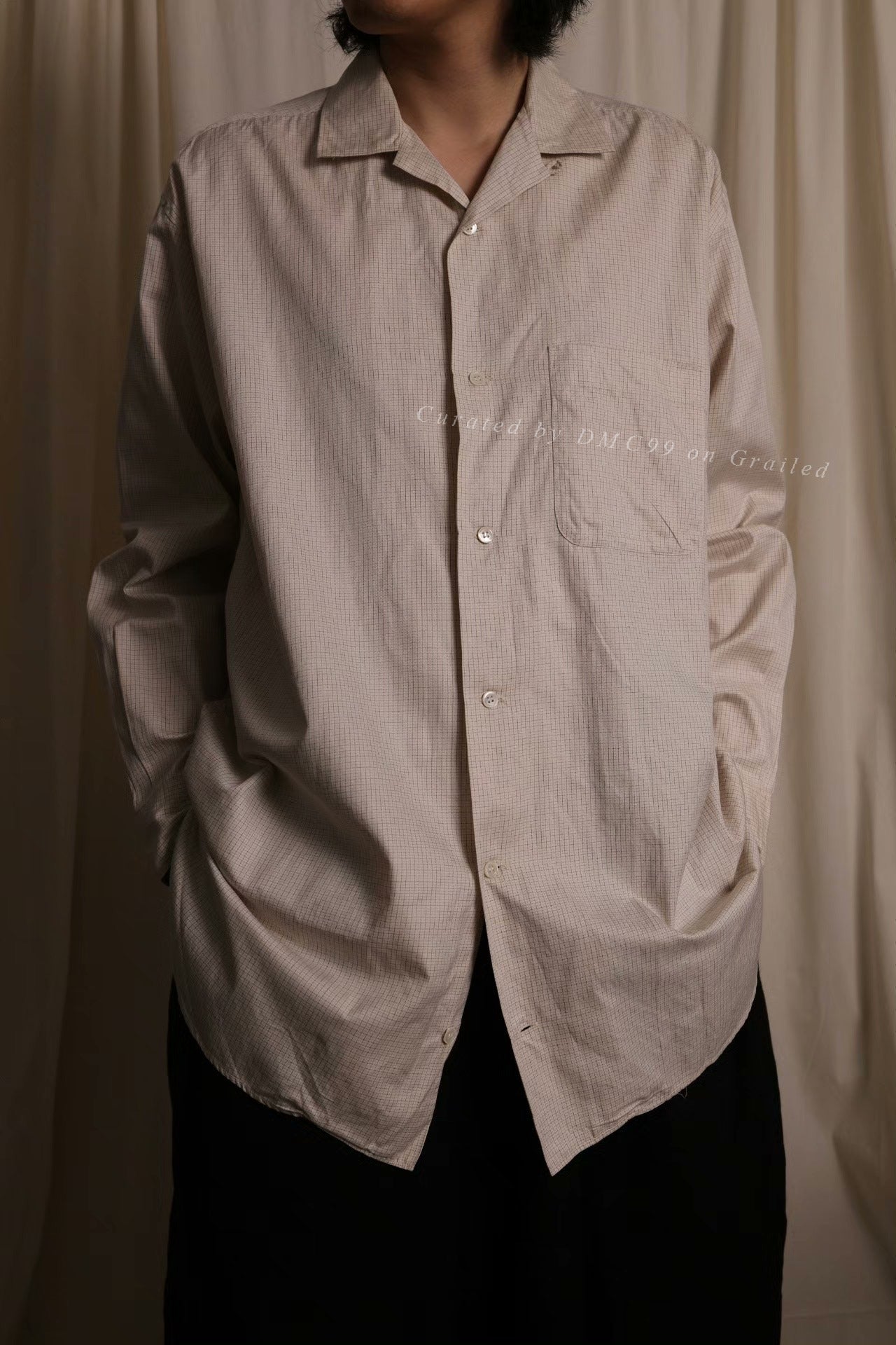 Y's for Men Yohji Checkered Oversized Shirt