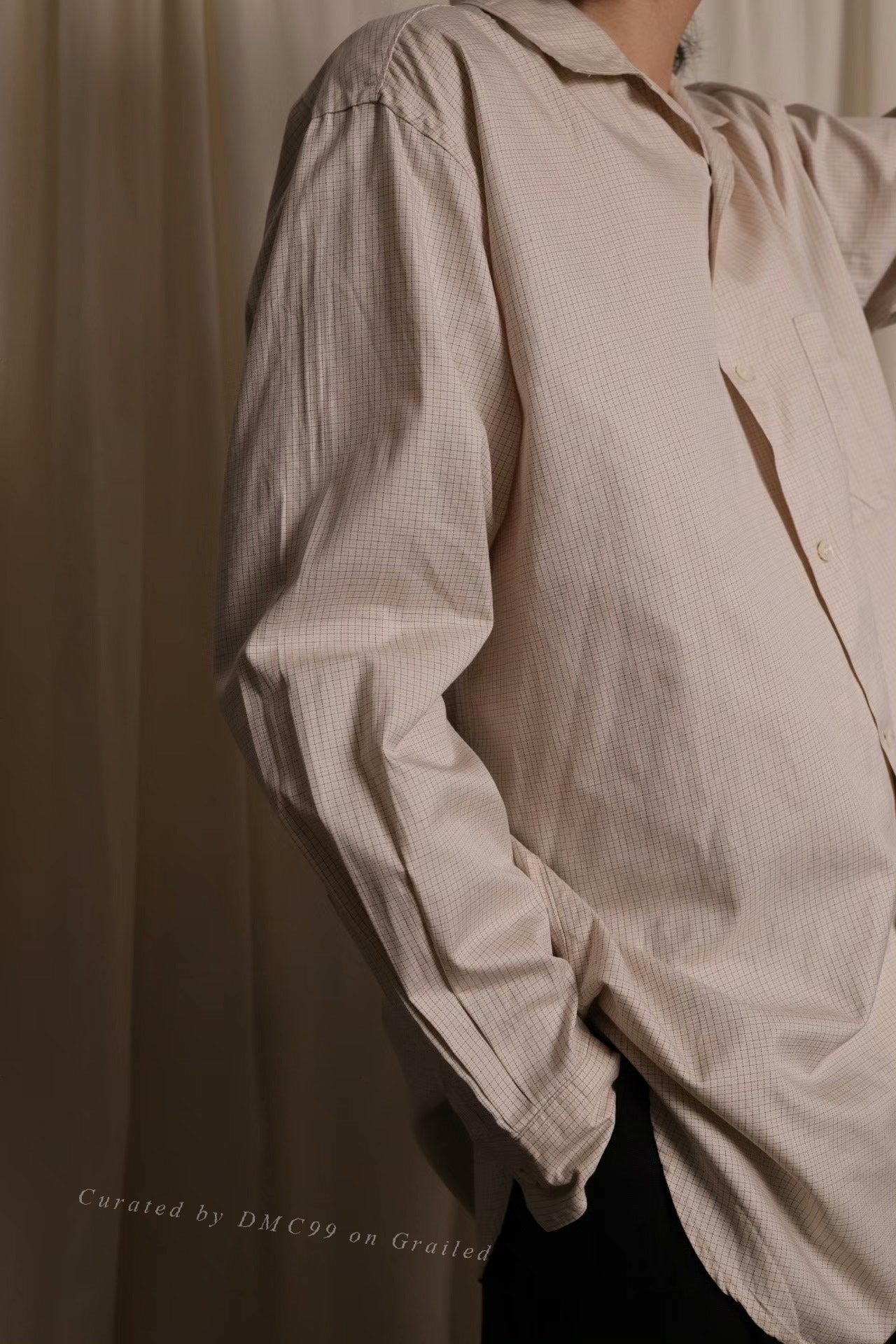 Y's for Men Yohji Checkered Oversized Shirt