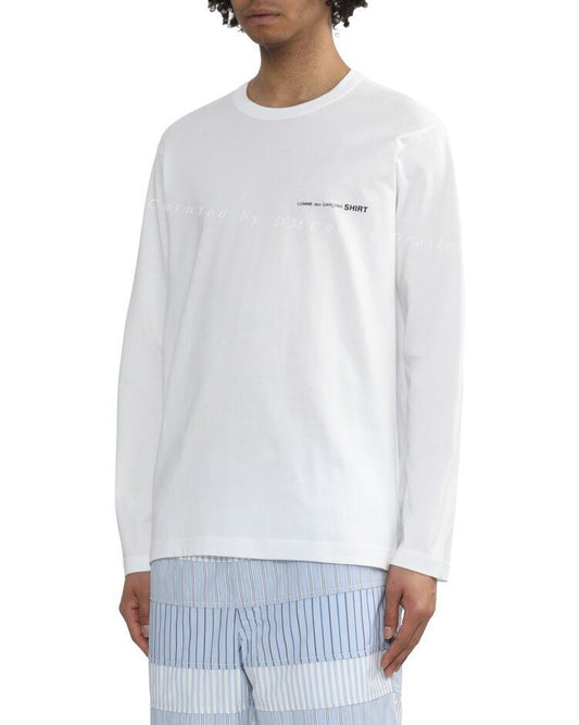 COMME des GARCONS SHIRT White Long Sleeve T-shirt