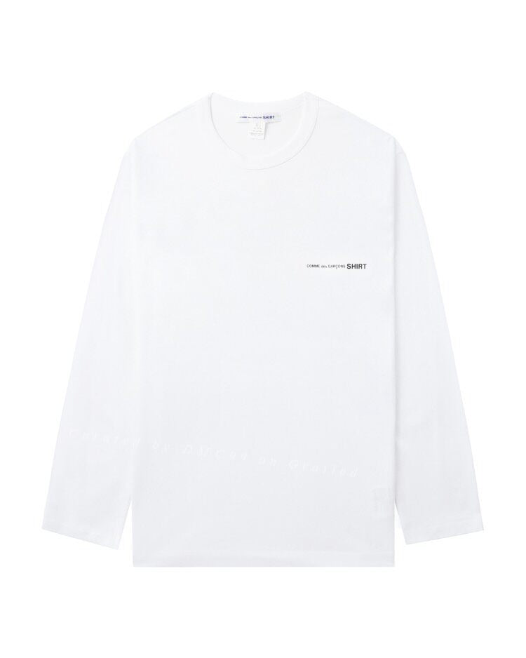 COMME des GARCONS SHIRT White Long Sleeve T-shirt
