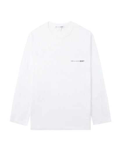 COMME des GARCONS SHIRT White Long Sleeve T-shirt