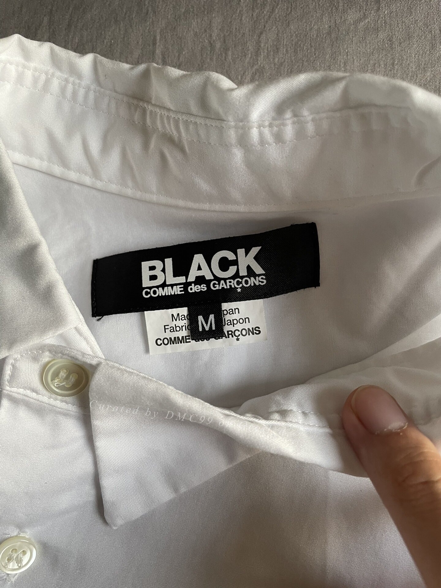 CDG Black Men's Oblique Cut Shirt
