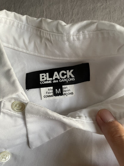 CDG Black Men's Oblique Cut Shirt