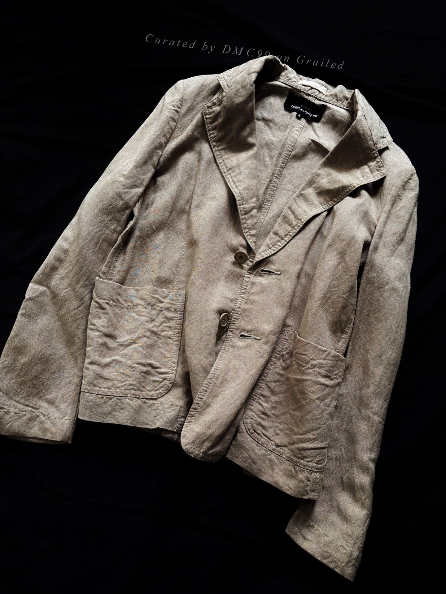 Comme des Garcons 2002 Deconstructed Linen Blazer