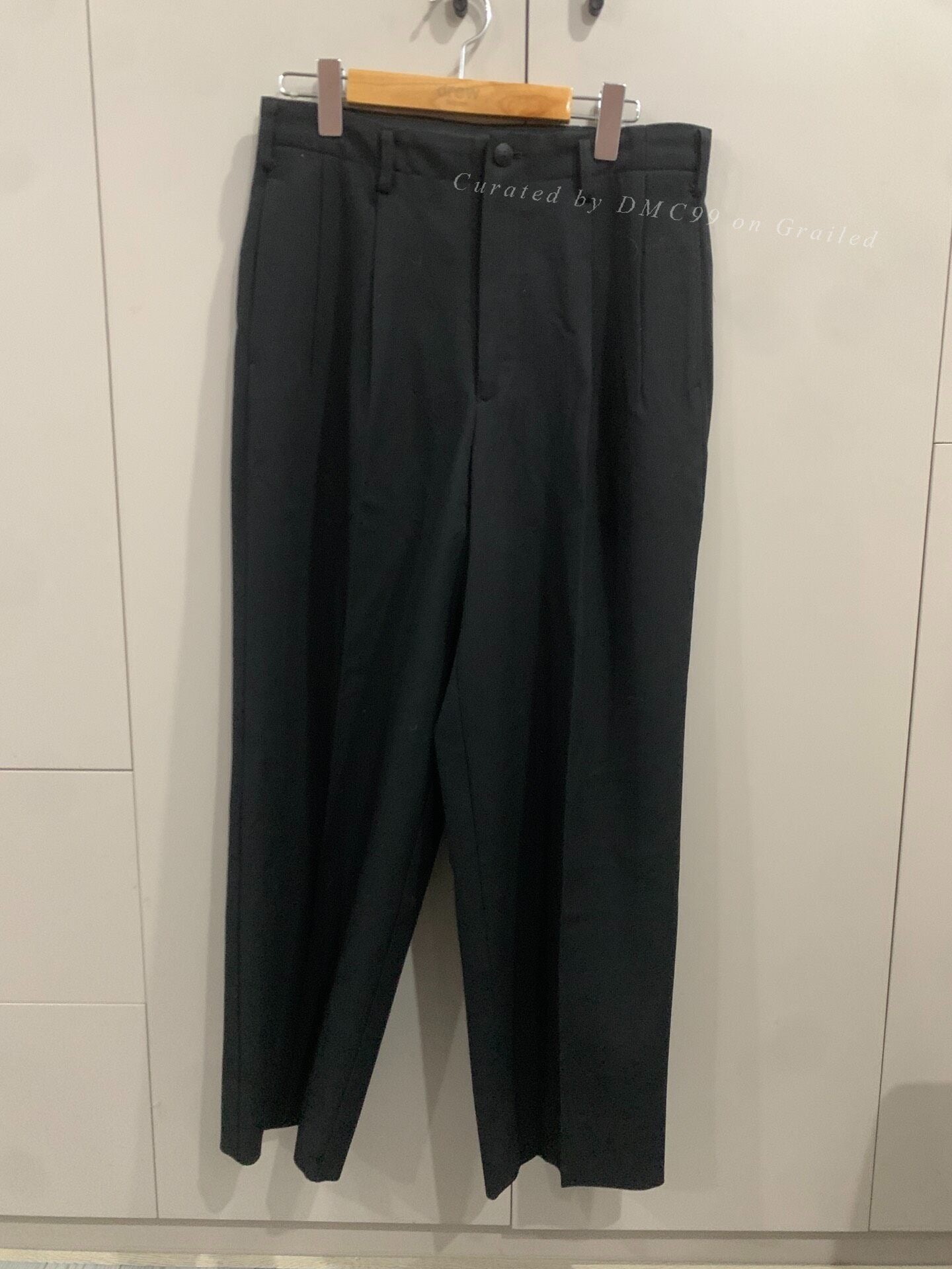 Yohji Yamamoto 02AW Leather Buckle Trousers