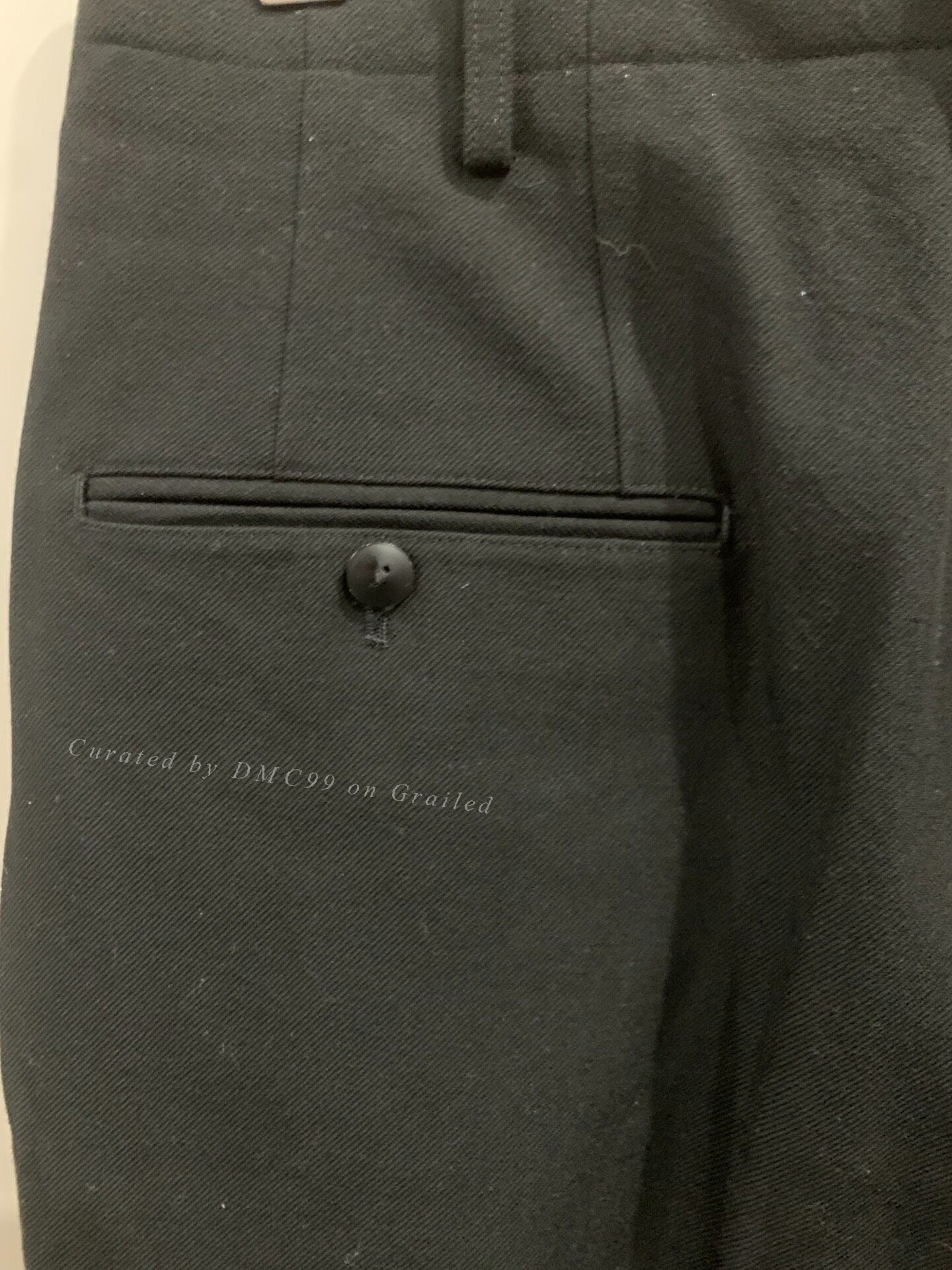 Yohji Yamamoto 02AW Leather Buckle Trousers