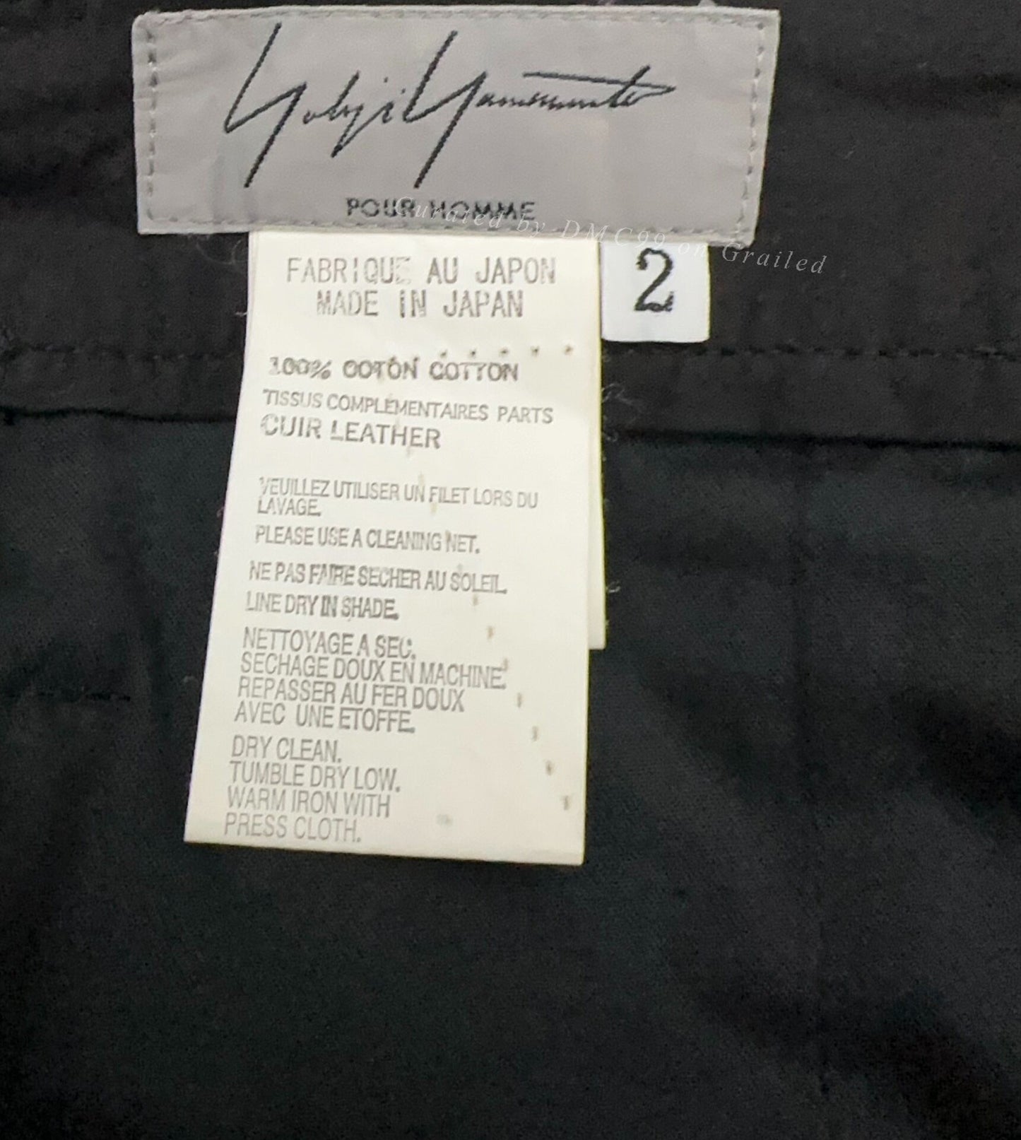 Yohji Yamamoto 06SS Four-Pocket Strap Trousers
