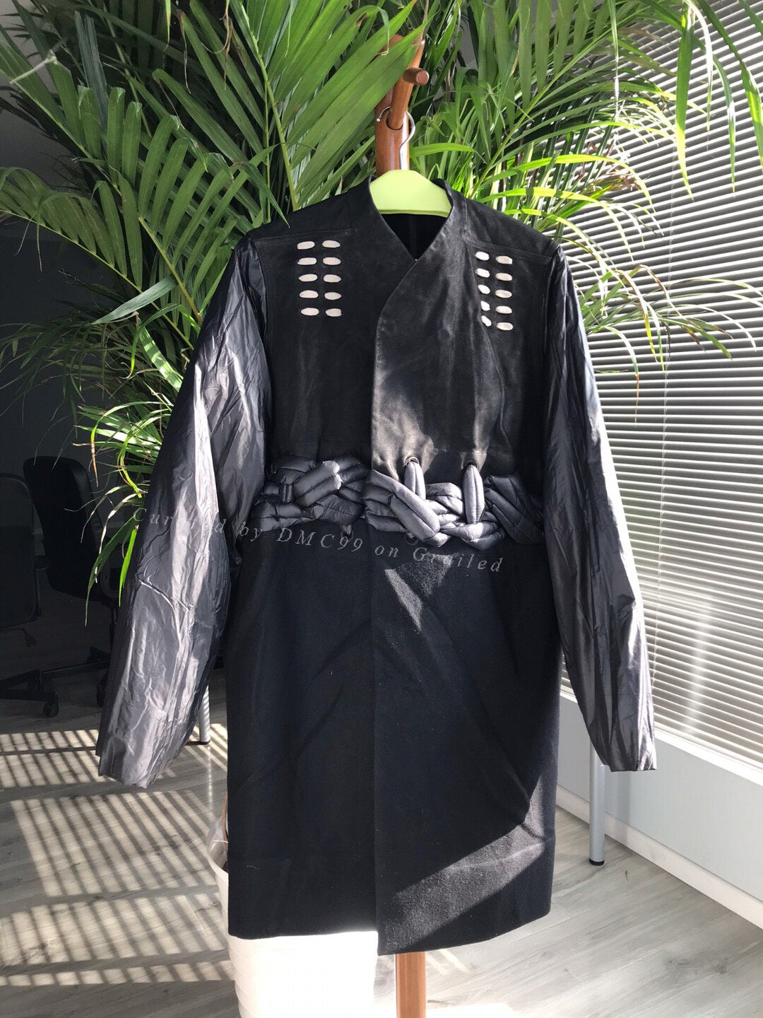 Rick Owens Mixed Material Coat