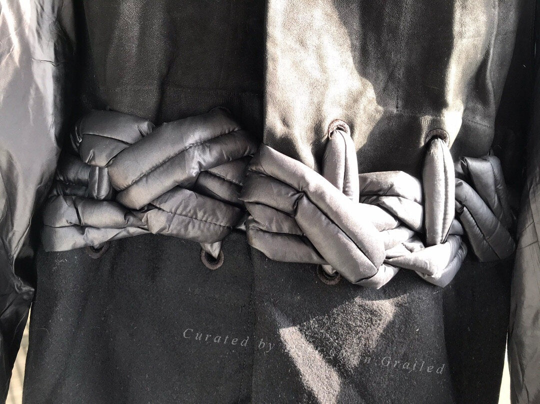 Rick Owens Mixed Material Coat