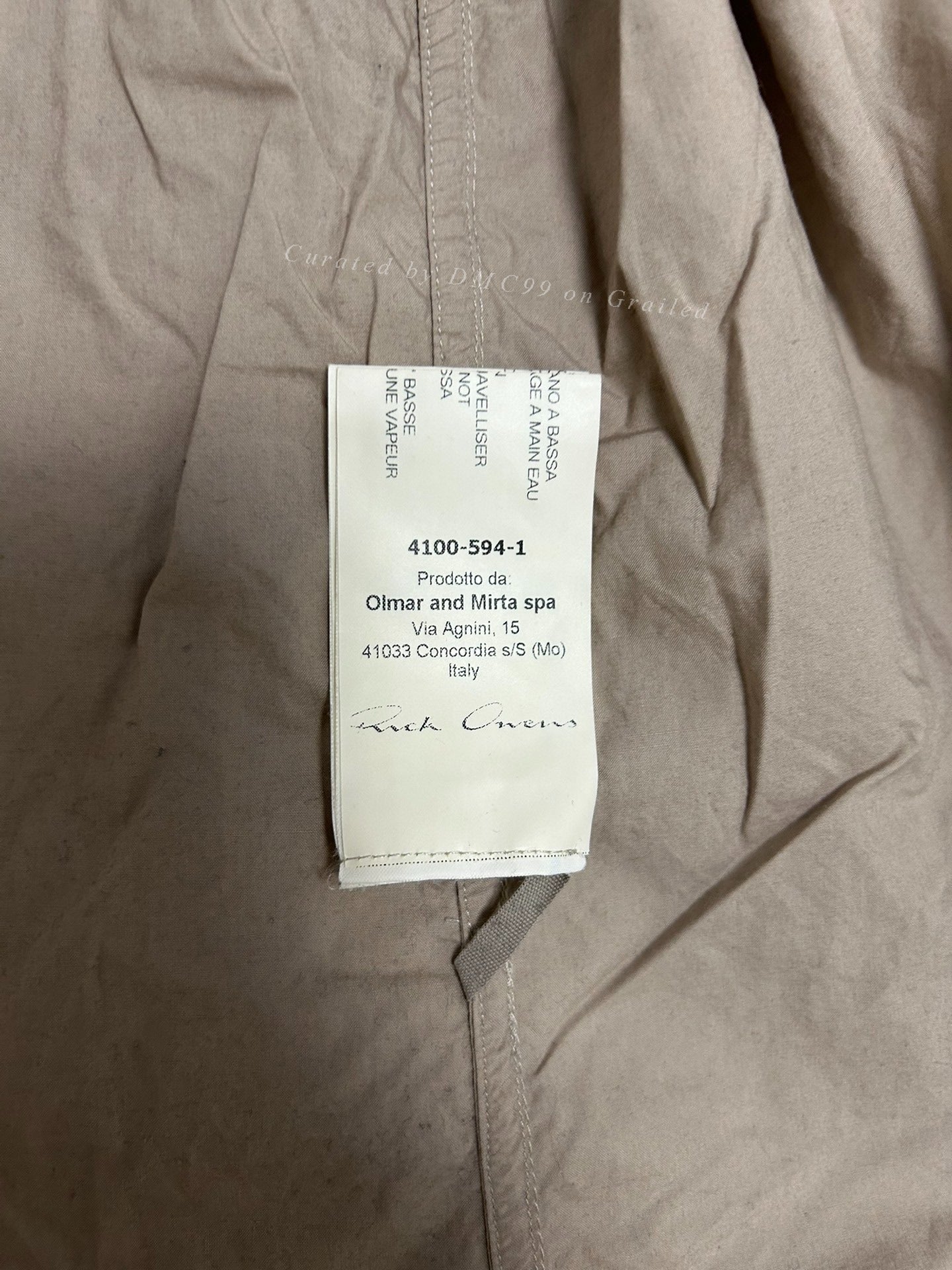 Rick Owens Slim Fit Shirt