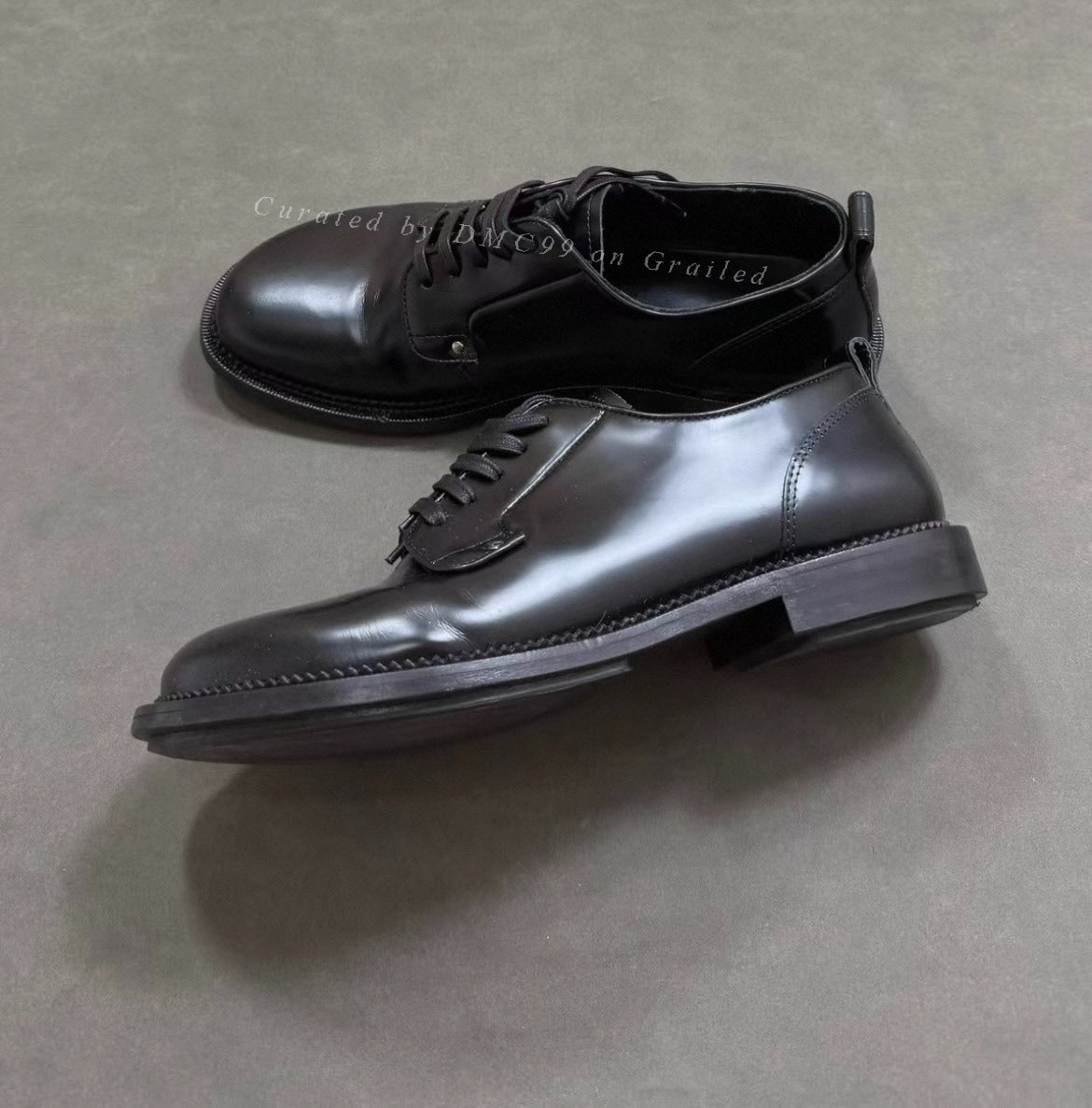 AMIRI Paris Round Toe Lace-Up Derby Shoes