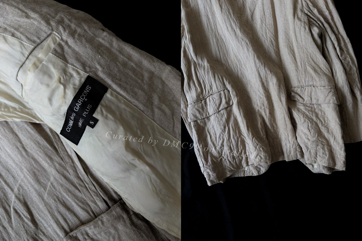 Comme des Garcons Homme Plus 1995 WORK Linen Jacket
