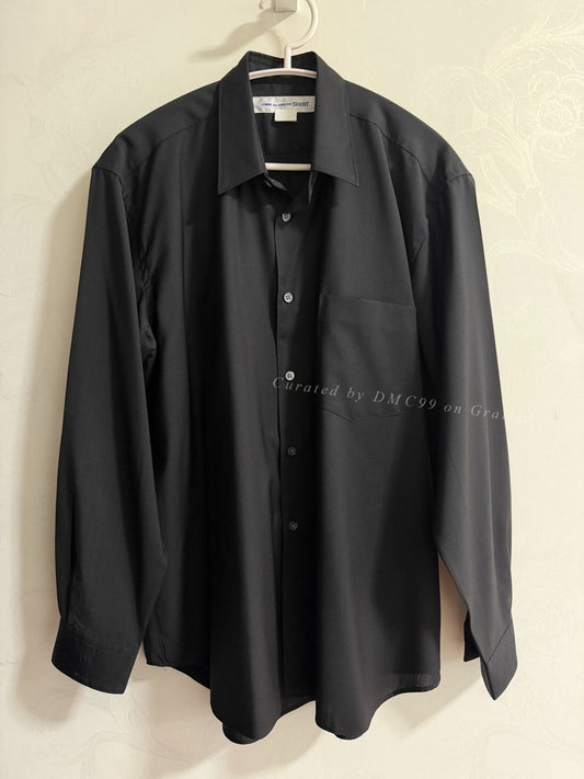 COMME des GARÇONS Black Long-Sleeve Shirt S