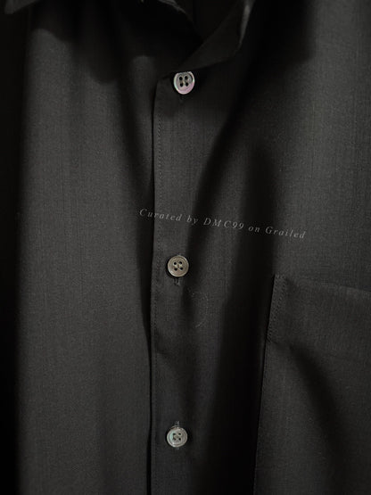 COMME des GARÇONS Black Long-Sleeve Shirt S