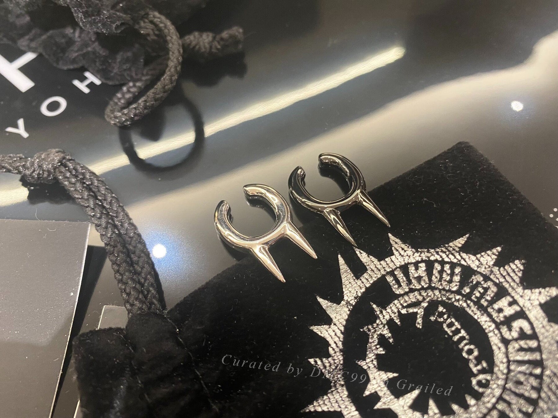 Yohji Yamamoto x Chainsaw Man Pawa Clip Earrings