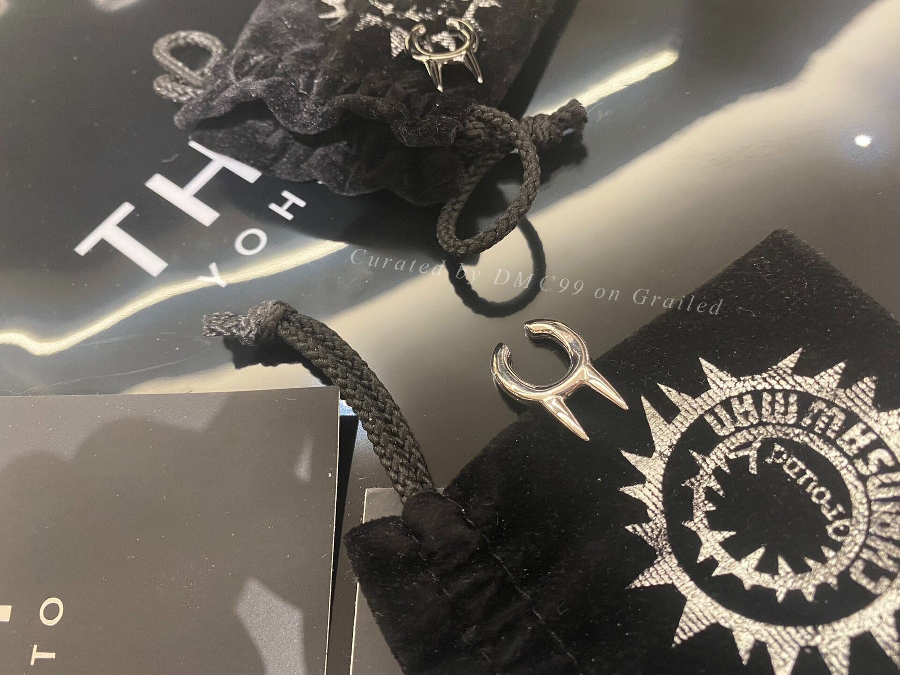 Yohji Yamamoto x Chainsaw Man Pawa Clip Earrings