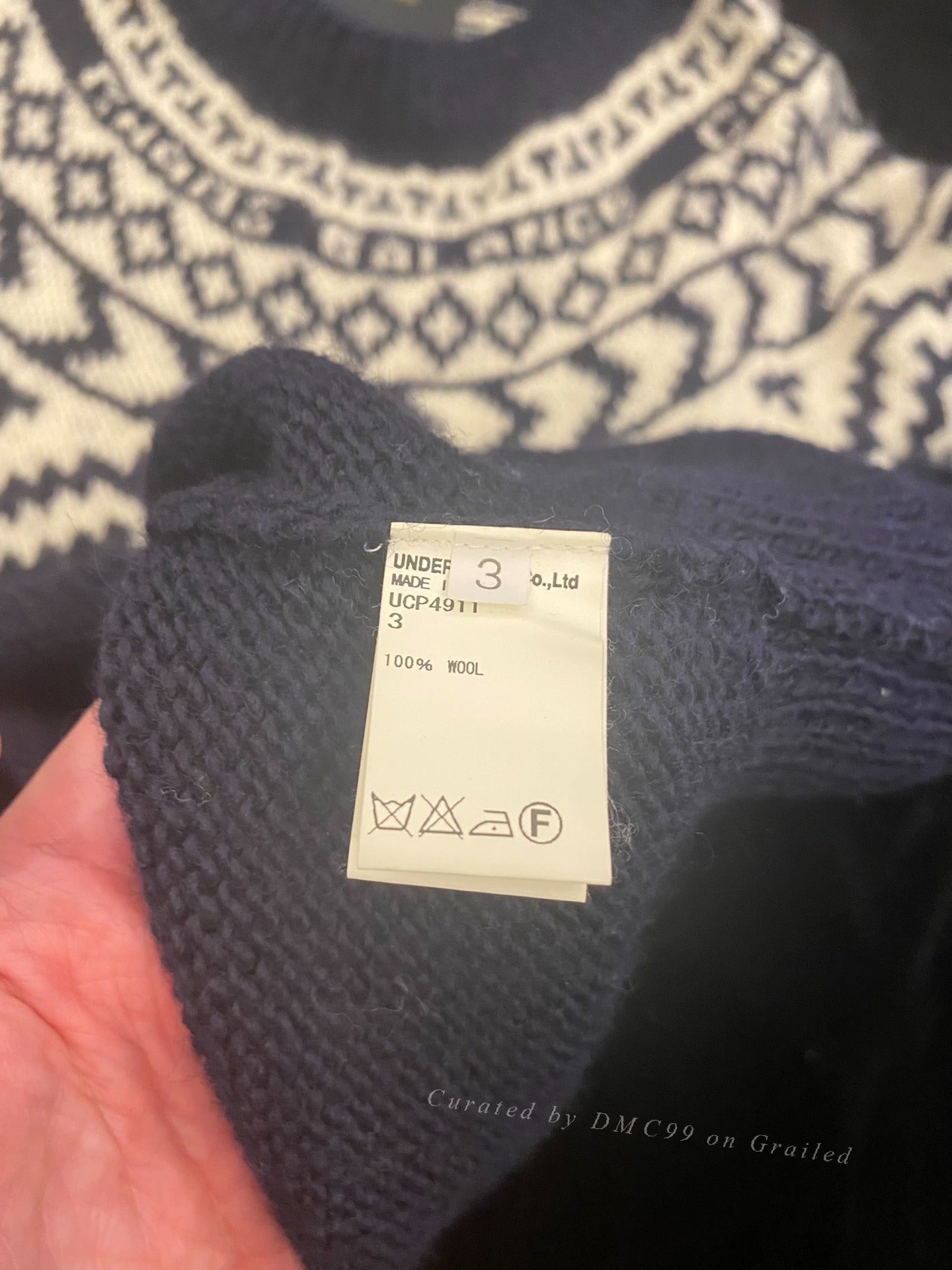 Undercover 14AW Pure Wool Ethnic Sweater